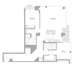  Floor Plan 2 Bedroom - 2 Bath | B18